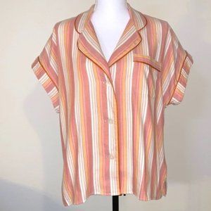 NWT Bedtime Striped Pajama Top